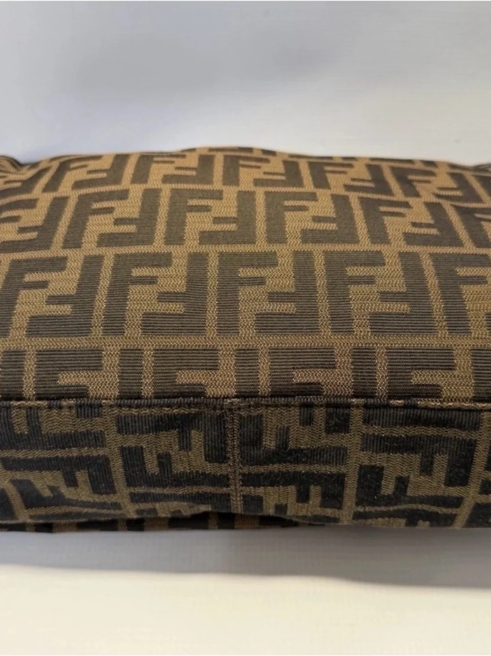 Fendi Brown Zucca Logo Messenger Bag
